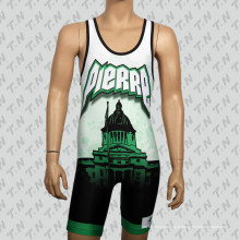 Custom Low Price Polyester Sublimation Wrestling Singts